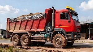 Powerful diesel engine compartment
