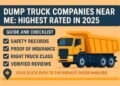 Dump Truck Companies Near Me: Highest Rated in 2025