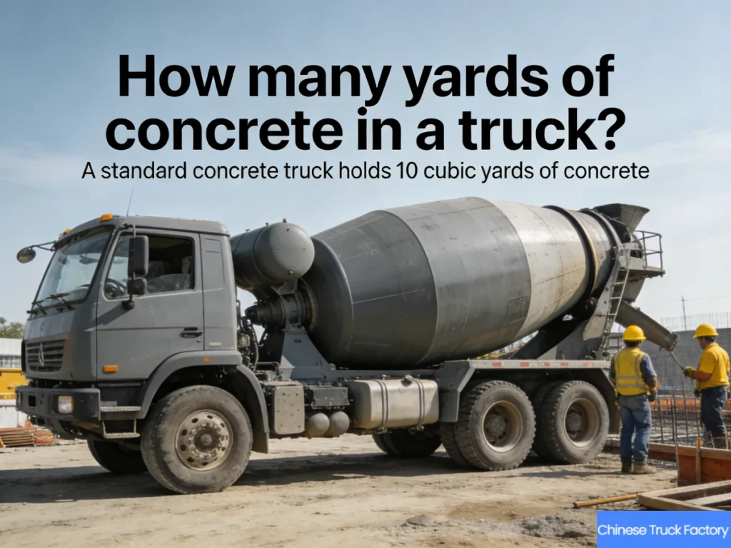 How Many Yards of Concrete in a Truck by Truck Size