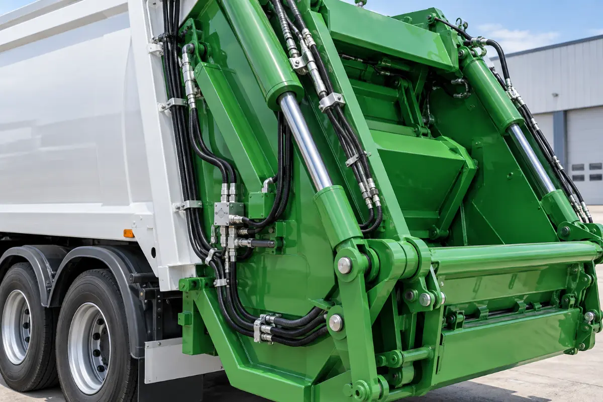 Hydraulic compaction system affecting garbage compactor truck price and maintenance cost