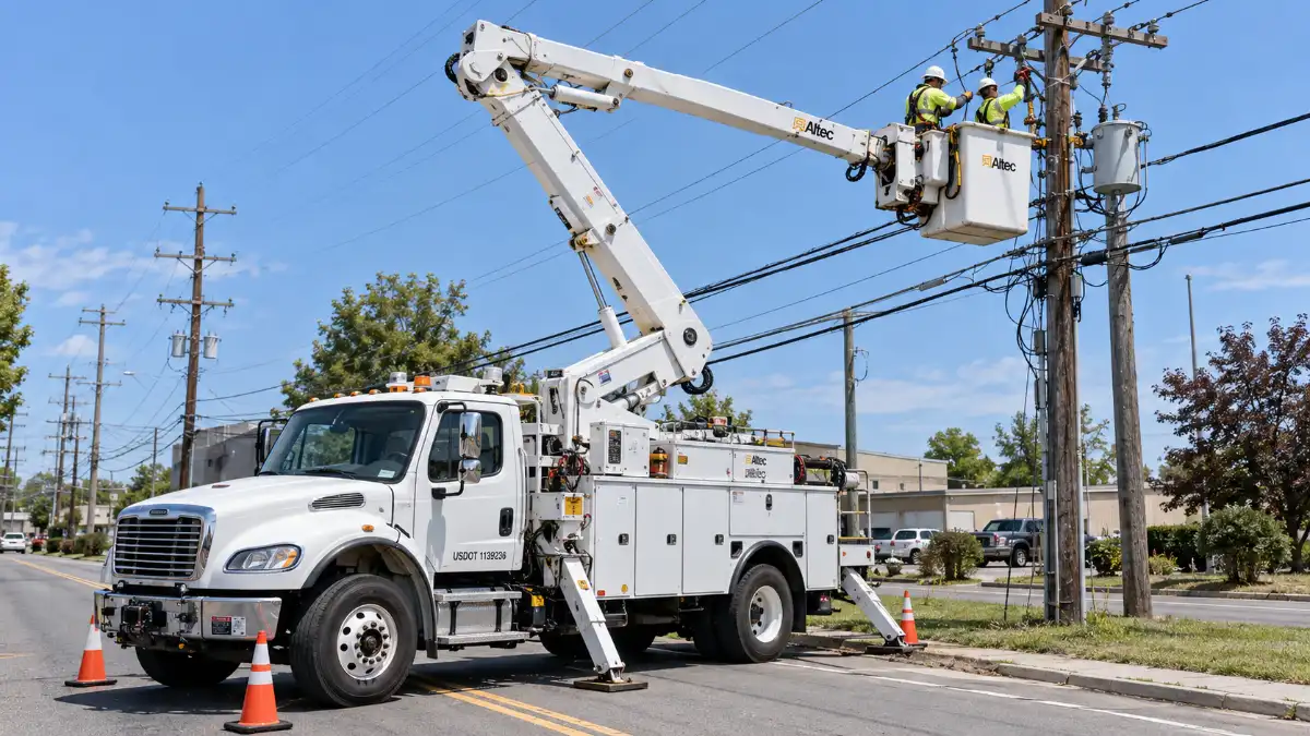 Aerial Work Platform Truck Power Line Maintenance