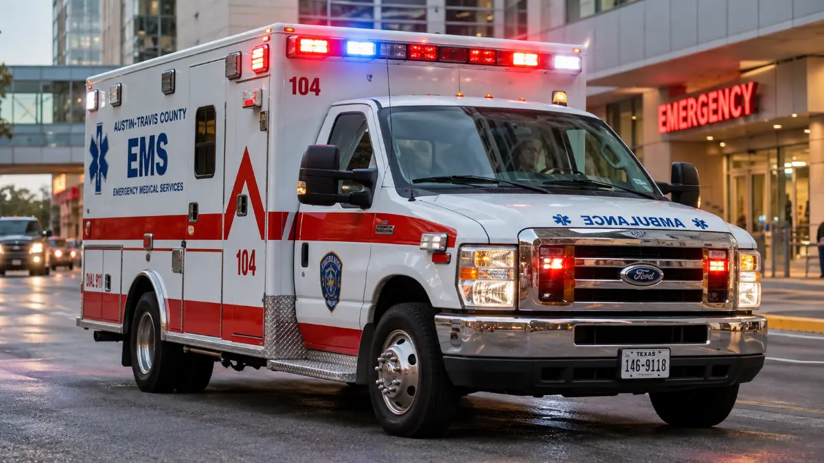 Emergency Ambulance Vehicle