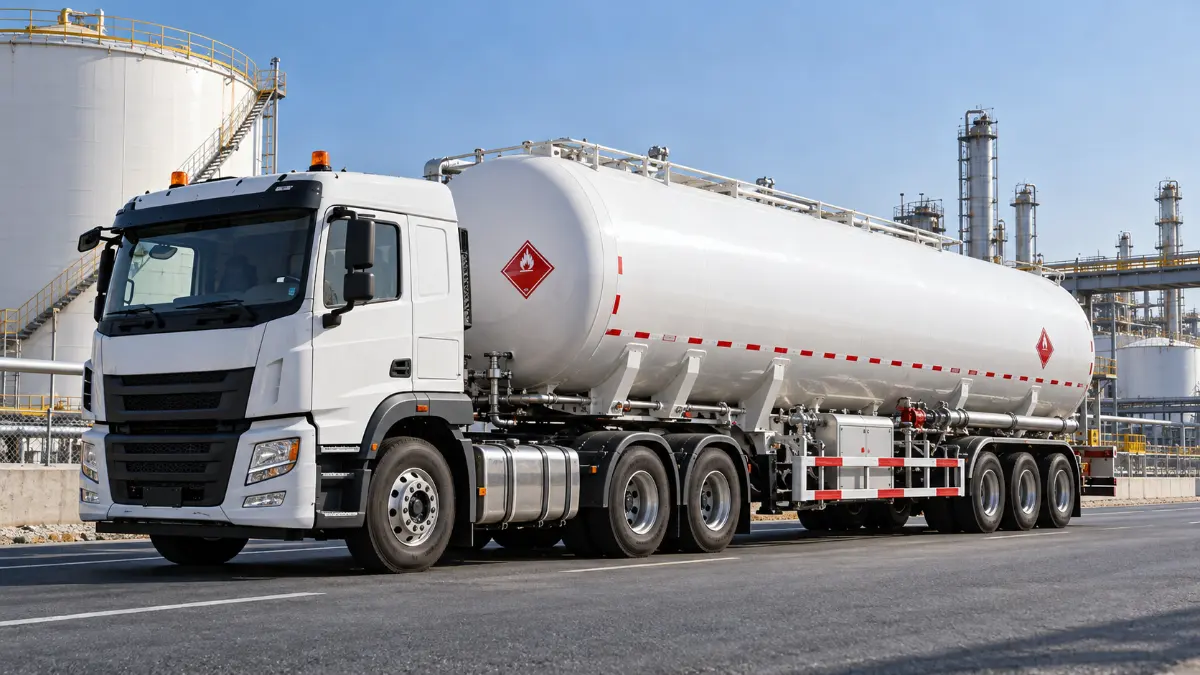 Liquefied Petroleum Gas Tank Truck Industrial gas transportation