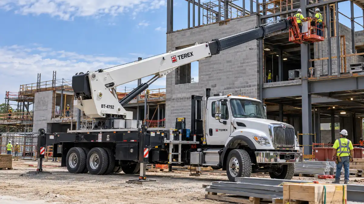 Telescopic Boom Truck Construction Project